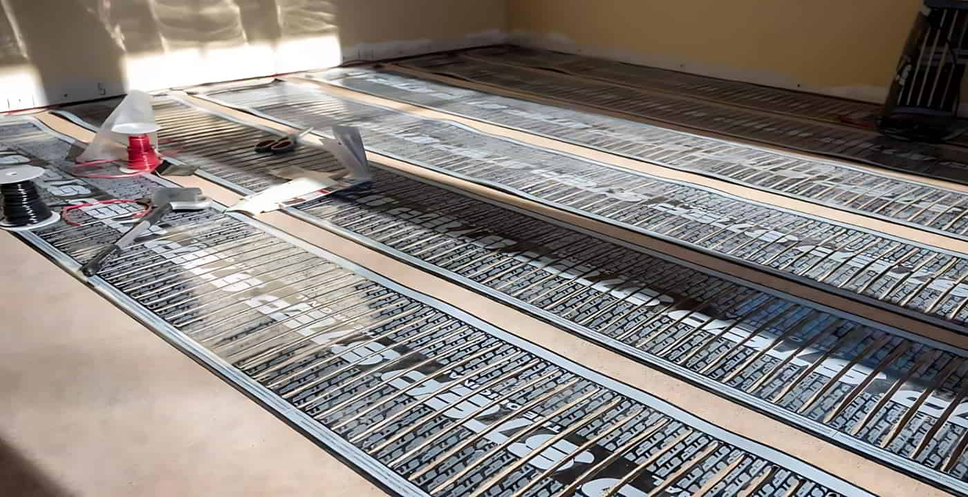 how to install heated floors